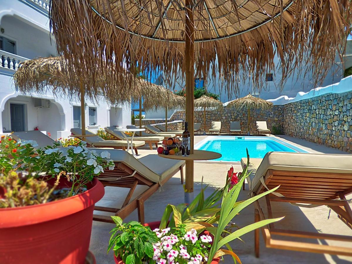 Avraki Hotel Kamári Exterior foto