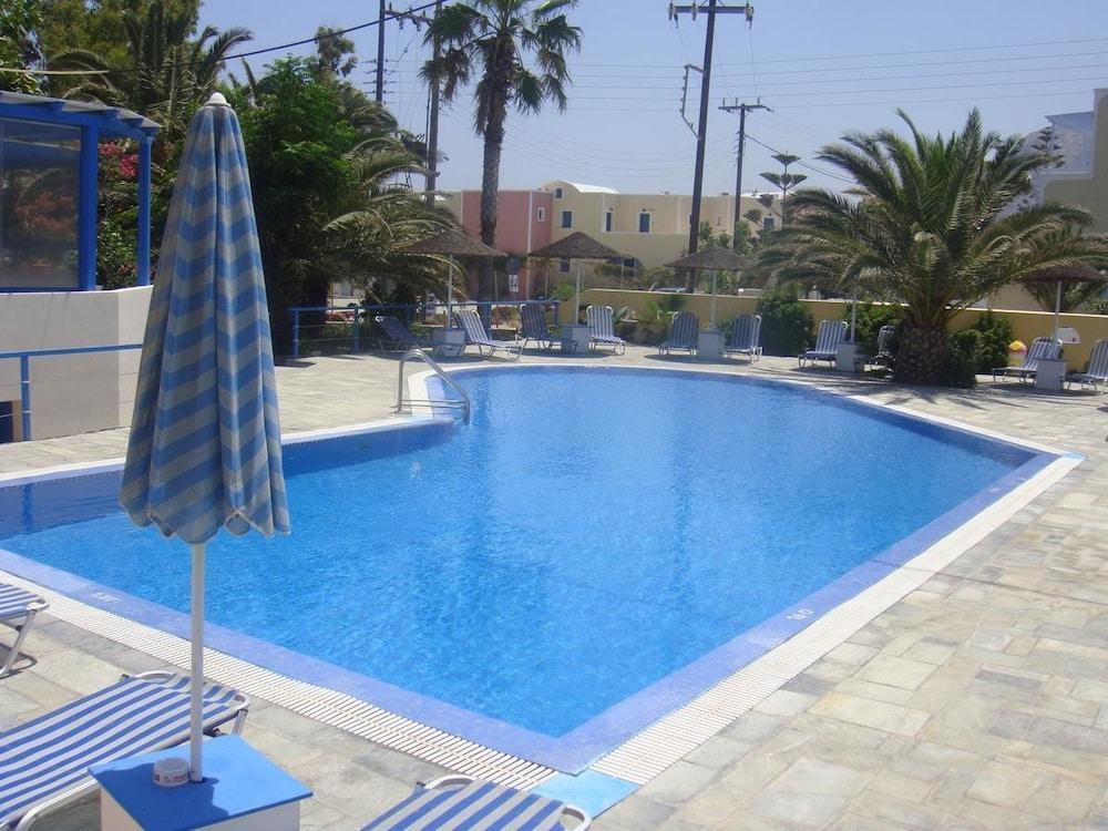 Avraki Hotel Kamári Exterior foto