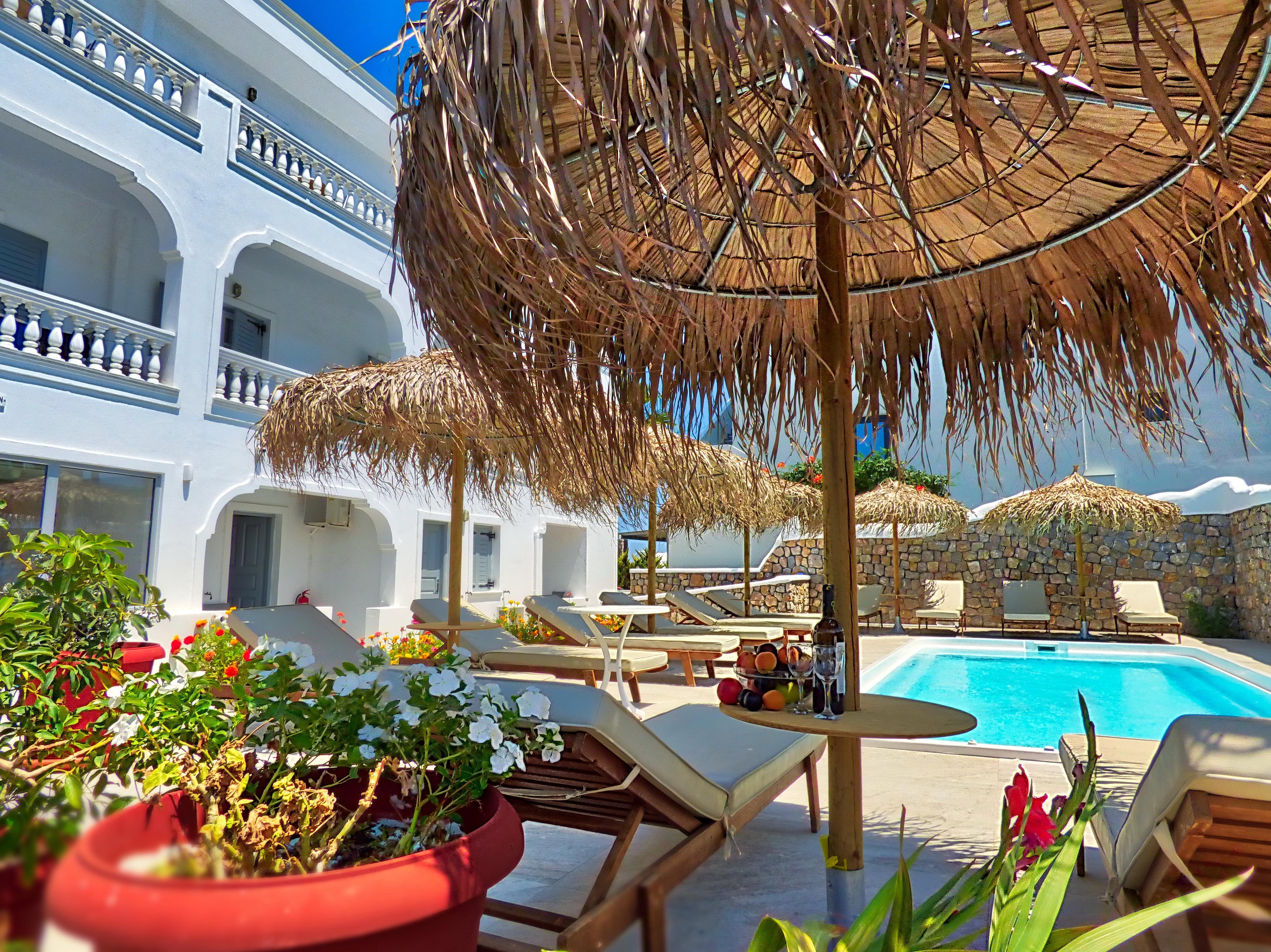 Avraki Hotel Kamári Exterior foto