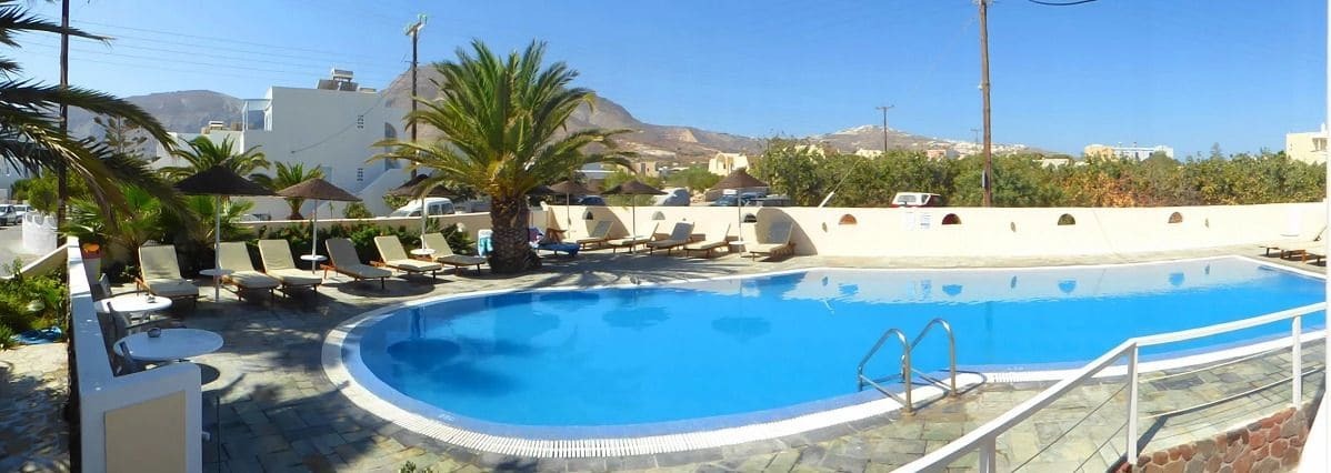 Avraki Hotel Kamári Exterior foto
